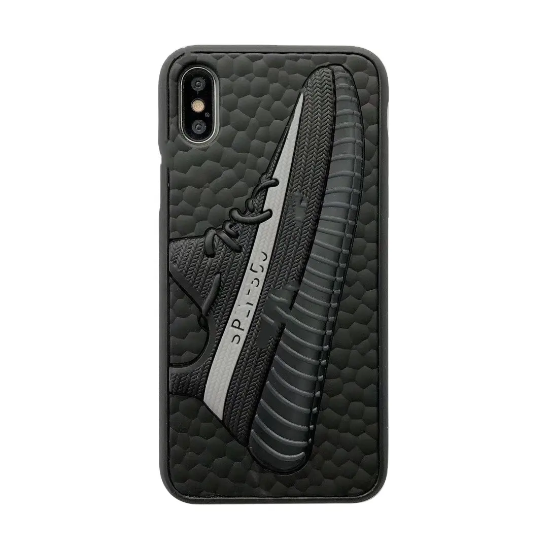 NBA Phone Case 3D Cool Sneaker Cell Phone Shockproof trendy sports Back Cover with Silicone for iPhone x xs 11 pro max 12 mini