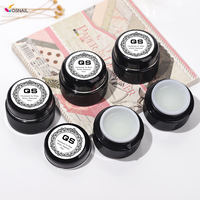 Gel 3D Sculptant Transparent Effet Diamant Strass Sans TPO Gel Doux pour Ongles Sans Résidu Colle Strass QS pour Ongles