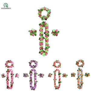 ชุดดอกไม้ประดิษฐ์แบบฮาวายสำหรับงานปาร์ตี้ ฮาวาย ชายหาด วันหยุด งานประดิษฐ์ DIY และตกแต่ง - Product Image 3