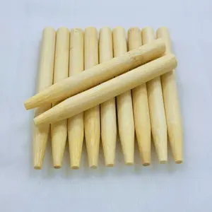 Bastão de embalagem personalizado de bastões de bambu, grosso, de impressão, tamanhos diferentes para ponta com cones de papel de enchimento