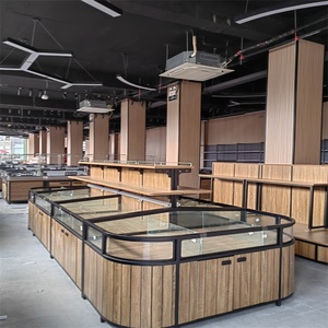 Nouveau design étagères en bois table de récipient de collation en vrac pour supermarché et magasin de collation présentoir à collation - Product Image 2