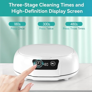 New Souncrise 700ml 48KHz 18W Ultrasonic Stainless Steel Jewelry Cleaner Digital Timer for Dentures Glasses Household Essentials - Product Image 6