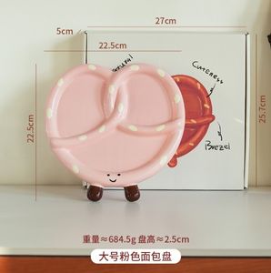 Vaisselle en céramique de style coréen New Ins avec des normes d'apparence élevées, assiettes à pain à eau alcaline et assiettes de service pour le <span class=keywords><strong>petit</strong></span>-déjeuner - Product Image 3