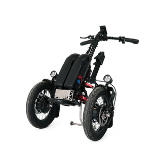 Kit de conversion de <span class=keywords><strong>fauteuil</strong></span> <span class=keywords><strong>roulant</strong></span> Q8 pour l'extérieur, facile à installer et à démonter, <span class=keywords><strong>avec</strong></span> moteur double 400W et double roue - Product Image 1