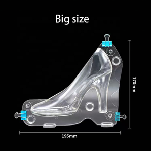 3D de plástico de tacón alto zapatos en forma de <span class=keywords><strong>molde</strong></span> para hacer Chocolate transparente <span class=keywords><strong>Fondant</strong></span> pastel decoración moldes para hornear - Product Image 3