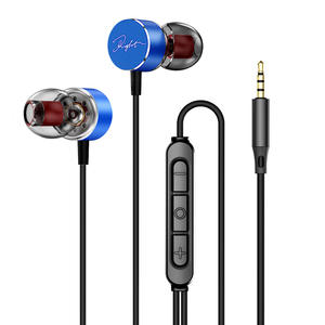 Écouteurs filaires 3,5 mm avec microphone, stéréo basses pour le sport, intra-auriculaires, contrôle en ligne, pour les utilisateurs en ligne - Product Image 2