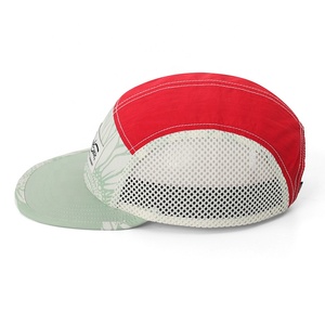 Biểu Tượng Tùy Chỉnh Trọng Lượng Nhẹ Không Thấm Nước <span class=keywords><strong>Nylon</strong></span> Snapback 5 Bảng Điều Chỉnh Trại Hat Lưới UV Nhanh Chóng Khô Chạy Đi Xe Đạp <span class=keywords><strong>Cap</strong></span> - Product Image 2