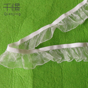 Hot bán <span class=keywords><strong>3cm</strong></span> Fancy Organza ren đàn hồi TRIM cho đồ lót cạnh trang trí cho vải - Product Image 5