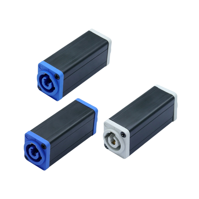 Indoor Locking 3 Pole Male Powercon Adapter Connector for Cable Wire PowerCON Power in Power Out Coupler