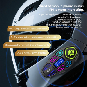 Casque <span class=keywords><strong>de</strong></span> moto SK31 2X avec écran LCD, batterie 40 heures, intercom double, réduction du bruit du vent, IP65, durabilité par tous les temps - Product Image 4