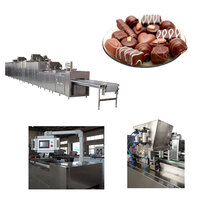Machine de moulage de chocolat entièrement automatique avec ligne de dépôt de chocolat tunnel de refroidissement