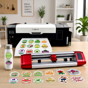 G-win A3 UV-Tintenstrahldrucker mit Automatischem Schneideplotter für DTF-Aufkleber und Etiketten - Product Image 1