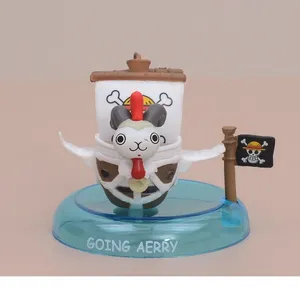 Figura de Anime, Juguete Coleccionable de <span class=keywords><strong>Manga</strong></span> Japonesa, Caja Sorpresa de 6 Piezas/Juego, 5-7 cm, Going Merry, Thousand <span class=keywords><strong>Sunny</strong></span>, Luffy, Barco de PVC - Product Image 5