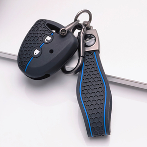 Funda para Llave de Toyota Hilux <span class=keywords><strong>Vigo</strong></span> Yaris Corolla Rav4 Vitz Echo Old 2 con Llavero, Antirrayaduras, Antigolpes, Agarre Suave, Cubierta Antipolvo - Product Image 3