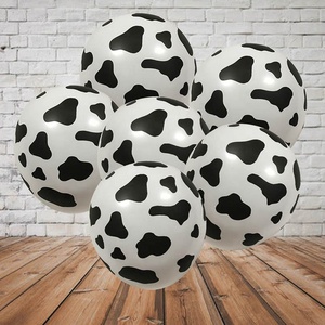 Cartoon Animals Foil Cow Print Latex Balloons-100Pcs for <strong>Farm</strong> Theme Birthday <strong>Party</strong> <strong>Decorations</strong> and Baby Shower Supplies - Product Image 5