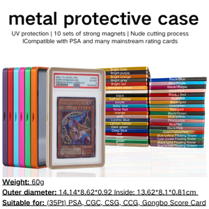 Custodia Magnetica in Alluminio Resistente ai Raggi UV per Carte Classificate PS a CGC CCIC PCG - Product Image 2