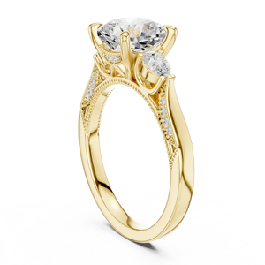 Anillo de Compromiso Solitario con Diamante de Laboratorio, Estilo Único, Hecho a Mano, en Venta por Exportadores - Product Image 5