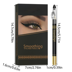 Crayon pour les yeux <span class=keywords><strong>Kajal</strong></span> longue durée en gros, crayon pour les yeux Kohl, imperméable, anti-bavures, noir mat - Product Image 5