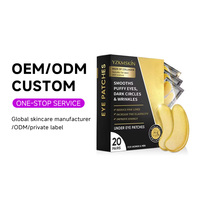 OEM ODM 24K Gold Collagène Hydrogel Crystal Eye Cream Bio Hydratant Anti-âge Sous Patch pour les yeux Soins de la peau Sommeil Masque pour les yeux