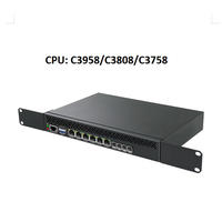 2025 Routeur souple personnalisé Intel Atom C3758 C3808 C3958 10 Go SFP + 6Lan pfSense Ubuntu Mikrotik CentOS OpenWrt Firewall Linux VPN