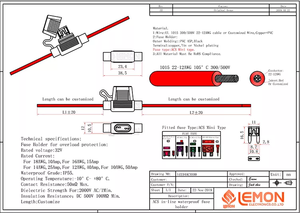 Inline-Sicherungs halter 16AWG Kabelbaum Mini Standard Sicherungs halter Klinge Automotive - Product Image 4