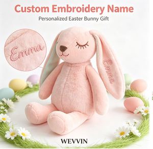 2026 New Soft Long-Ear <b>Rabbit</b> Plush Doll 3-13 Years Old Kids Birthday Easter Sleeping Companion Customizable Drop Shipping - Product Image 4