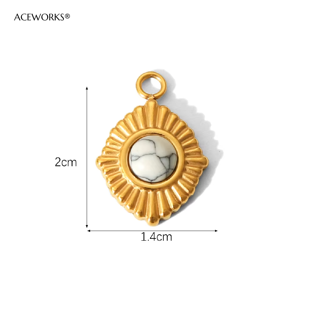 The White Marble Shield Charm
