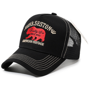07-Custom Embroidered Trucker Hat Wholesale Mesh Embroidery Baseball <b>Cap</b> with Logo for Men Women - Product Image 6