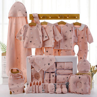 Ensemble de vêtements pour nouveau-né de 22 pièces, emballage en boîte cadeau, vêtements matelassés doux pour bébés garçons et filles