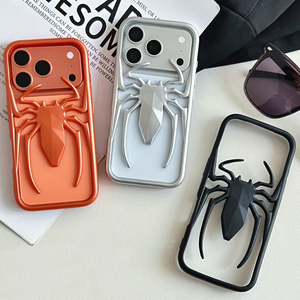Coque de téléphone en TPU souple 3D Spider Cool à dissipation thermique évidée pour iPhone Air 16 15 14 13 <span class=keywords><strong>12</strong></span> 17 Pro Max, avec placage respirant - Product Image 2