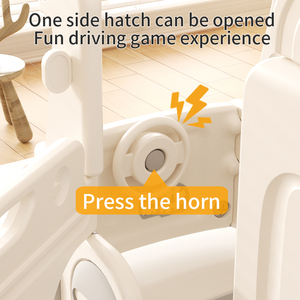 Feelkids vui vẻ và an toàn trẻ em nhựa mini xe buýt trượt cho chơi trong nhà-tuyệt vời cho trẻ mới biết đi và trẻ em ở nhà - Product Image 3