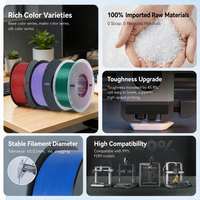 Filament PETG-CF en fibre de carbone 1,75 mm 1 kg, PETG renforcé de fibre de carbone, filament pour imprimante 3D, haute résistance, faible déformation, pour pièces fonctionnelles FDM