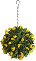 Haute qualité suspendue plante artificielle boule topiaire fleur boules topiaires en gros pour la décoration extérieure intérieure