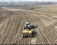 Runtu Lame de nivellement agricole hydraulique télescopique en acier robuste pour tracteur, très vendue