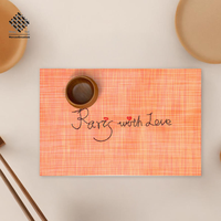 Nouvelle Arrivée Set de Table en Textilène Brodé Résistant à la Chaleur Lavable pour Mariages, Décoration Intérieure, Événements, Jardins, Cadeaux