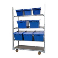 Chariot de transport et de stockage pour serres et pépinières, en acier galvanisé à chaud de haute qualité, détachable et portable, pour plantes et fleurs