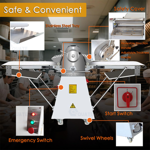 Máquina Laminadora de Masa de Alta Eficiencia para Panadería, Ideal para Prensar y Estirar Masa de Pizza, Tortilla y Pan Plano - Product Image 5