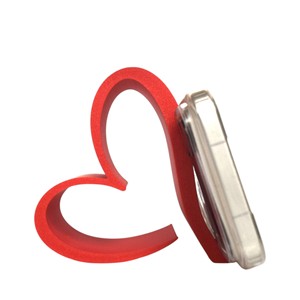 Heart-Shaped Phone Holder White Plastic Desktop <b>Stand</b> For Mobile <b>Tablet</b> Multi-Functional Ornament - Product Image 3