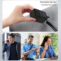 HYTO 150W 6 Ports PD QC 3.0 USB C Chargeur Rapide Adaptateur Mural Charge Super Rapide pour IPhone Samsung Xiaomi Huawei Oneplus OPPO