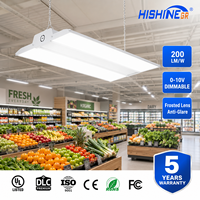 Luminaria LED Lineal Hishine de 200lm/W, con Sensor de Movimiento, Atenuación Inteligente, Antideslumbrante, para Talleres, Almacenes e Industrias, con Certificación DLC