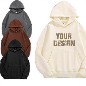 Sweat-shirts d'hiver de haute qualité ODM/OEM, surdimensionnés, 100% coton, à capuche, unisexe, imprimés, confortables, doux, tricotés, 380g - Product Image 3