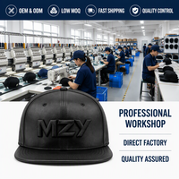 Topi Snapback Premium Kulit PU 6 Panel Pinggiran Datar Logo 3D Puff Gaya Jalanan Mewah