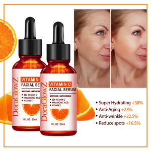 Nueva <span class=keywords><strong>belleza</strong></span> cuidado de la piel vitamina orgánica pura blanqueamiento cara suero niacinamida ácido hialurónico vitamina C suero para la cara - Product Image 2