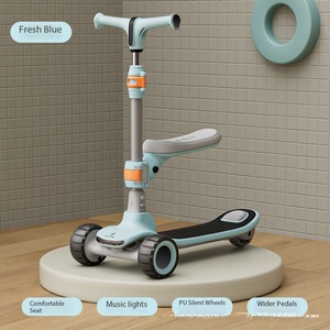 Vente directe usine de nouveaux trottinettes Yo-Yo 2-12 pour garçons et filles, trottinette trois-en-un à roulettes et à pédales - Product Image 4