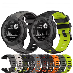 Nueva Correa de Reloj Inteligente de Silicona de Doble Color para <span class=keywords><strong>Garmin</strong></span> <span class=keywords><strong>Instinct</strong></span> <span class=keywords><strong>2X</strong></span> <span class=keywords><strong>Instinct</strong></span> Esports - Product Image 1