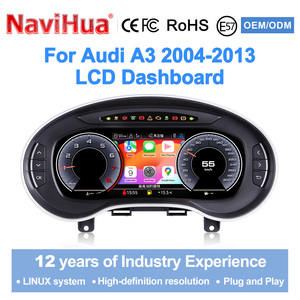 Navihua pour Audi A3 2004-2013 : Amélioration de tableau de bord LCD avec système Linux, Carplay, compteur numérique et cockpit virtuel - Product Image 1