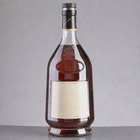 Bouteille de vin en verre transparent personnalisée de 1000 ml et 1700 ml avec bouchon en liège