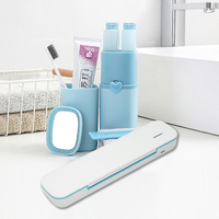 Boîte de désinfection portable multifonction avec lumière UV pour brosse à dents et petite vaisselle