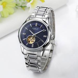 Montre homme chronographe automatique mécanique Miyota en acier inoxydable de luxe personnalisée, cadran à aiguilles, bracelet de 20 mm, résistante à l'eau - Product Image 2