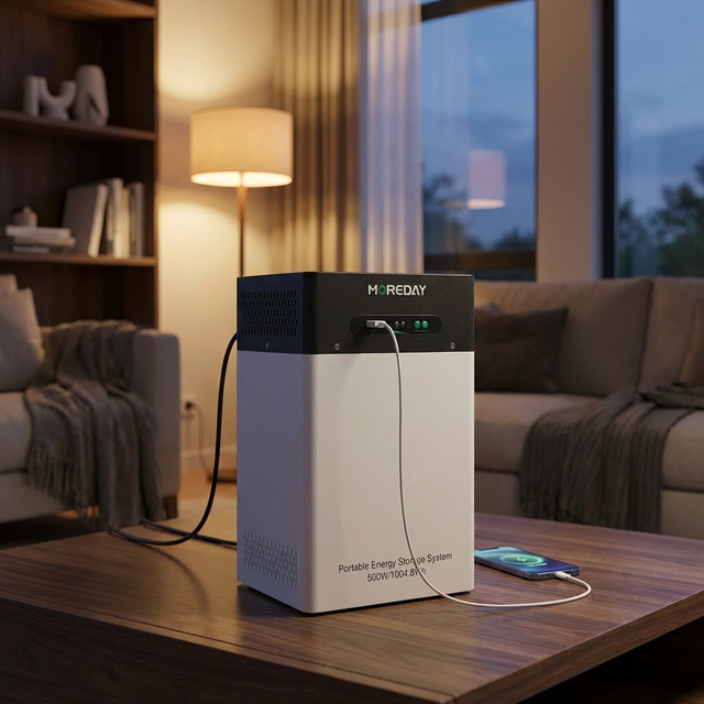 All in One 1000Wh Portable Power Station Solar Generator for Home Outdoor Backup Power